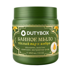 Банное мыло для тела Dutybox 450 мл. Аромат:Теплый пар и амбра
