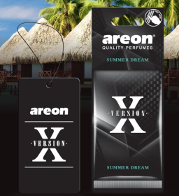 Ароматизатор воздуха картонный черный Areon X VERSION "Summer Dreams" (Летняя мечта)