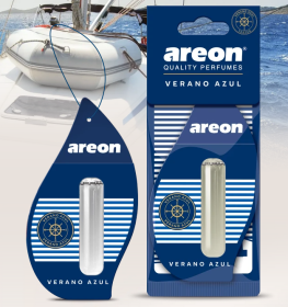 Ароматизатор подвесной гелевый с капсулой Areon LUX SPORT LIQUID "Verano Azul" (Голубое лето), 5 мл Ароматизатор подвесной гелевый с капсулой Areon LUX SPORT LIQUID "Verano Azul" (Голубое лето), 5 мл