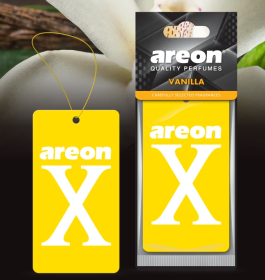 Ароматизатор воздуха картонный Areon X VERSION Limited желтый Vanilla (Ваниль)