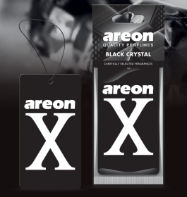 Ароматизатор воздуха картонный Areon X VERSION Limited черный Black Crystal (Черный Кристалл)