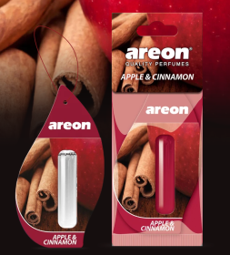 Ароматизатор подвесной с гелевой капсулой Areon LIQUID "Apple/Cinnamon" (Яблоко и Корица) 5мл.