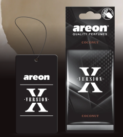 Ароматизатор воздуха картонный черный Areon X VERSION «Coconut» (Кокос) 