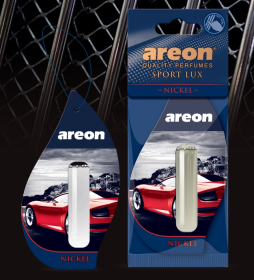 Ароматизатор подвесной гелевый с капсулой Areon LUX SPORT LIQUID "Nickel" (Никель), 5 мл