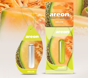 Ароматизатор подвесной с гелевой капсулой Areon LIQUID "Melon" (Дыня) 5мл. 