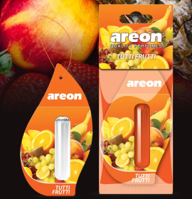 Ароматизатор подвесной с гелевой капсулой Areon LIQUID "Tutti Frutti" (Тутти Фрутти) 5мл.