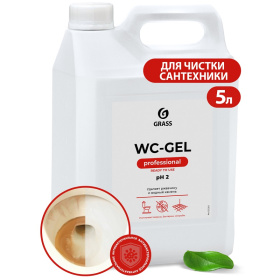 Средство для чистки сантехники Grass «WC-Gel» Professional, 5л