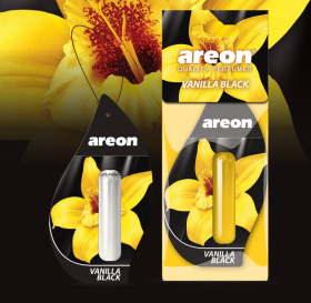Ароматизатор подвесной с гелевой капсулой Areon LIQUID "Vanilla Black" (Черная ваниль) 5мл.